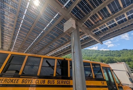Battery storage and charging infrastructure at Cherokee Boys Club